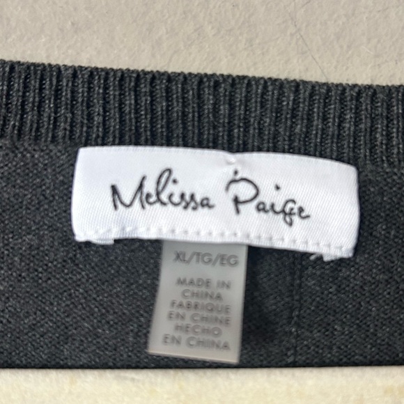 Melissa Paige Charcoal Knit Top - Picture 3 of 3